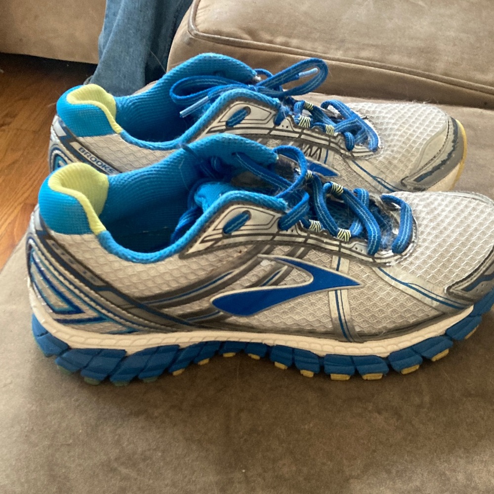 Brooks Blue and Gray Athletic Shoes